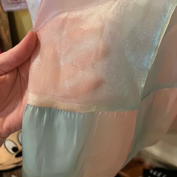 Iridescent Puff Sleeve Mini Dress - Picture 5 of 5